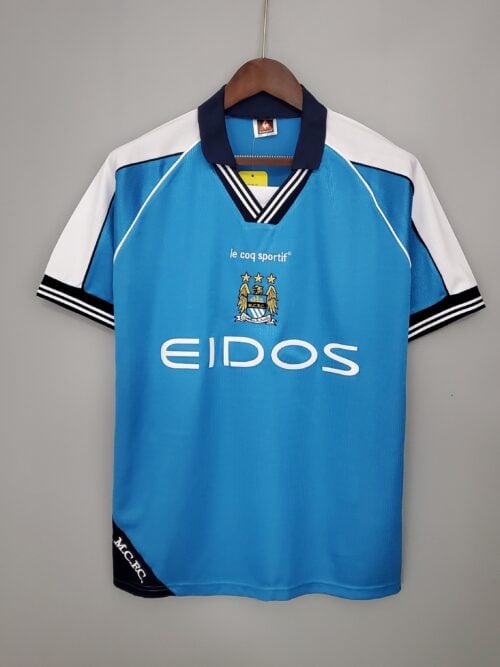 Manchester City Maillot Rétro 99/01