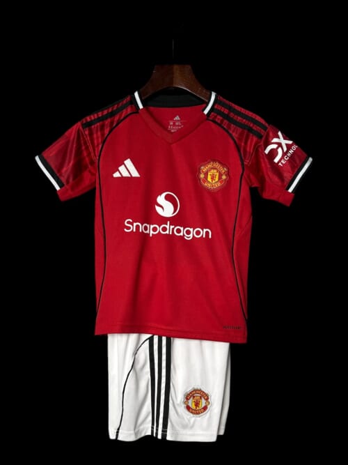 Manchester United Maillot Domicile 25/26 – Enfant