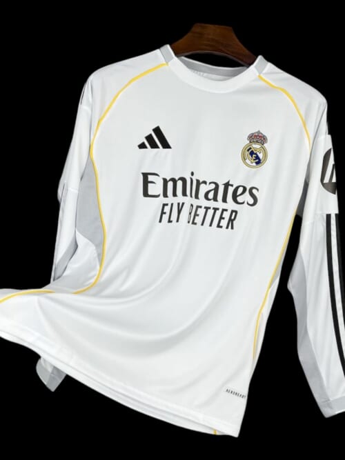 Real Madrid Maillot Domicile 25/26 – Manches Longues