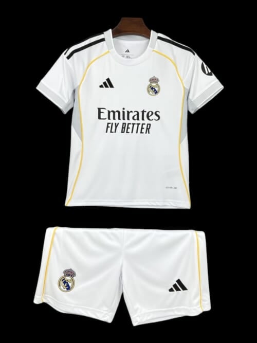 Real Madrid Maillot Domicile 25/26 – Enfant